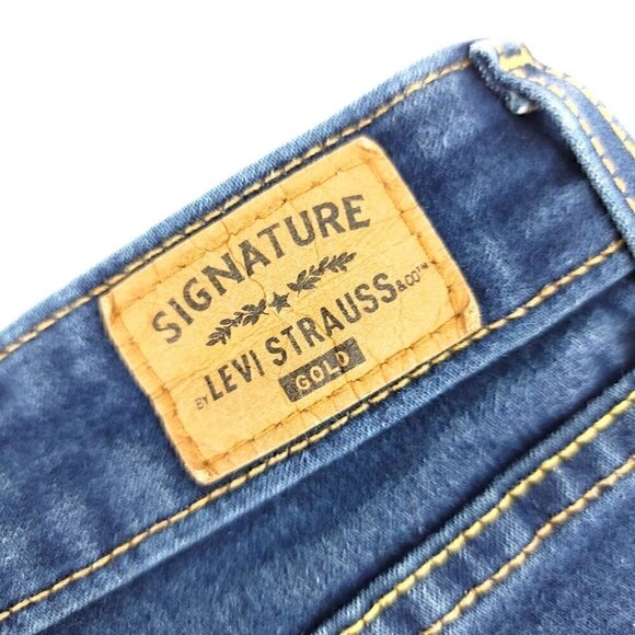Levi's Women's 14M Mid Rise Skinny Blue Flexible Comfortable Denim Jeans - Picture 15 of 15